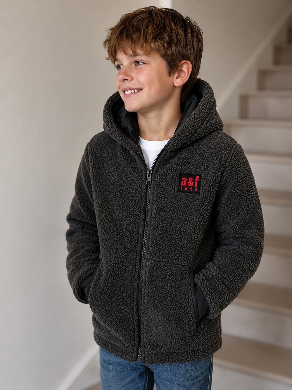 Abercrombie Kids Boys Winter Outerwear Bundle – Size 15/16 Bundle